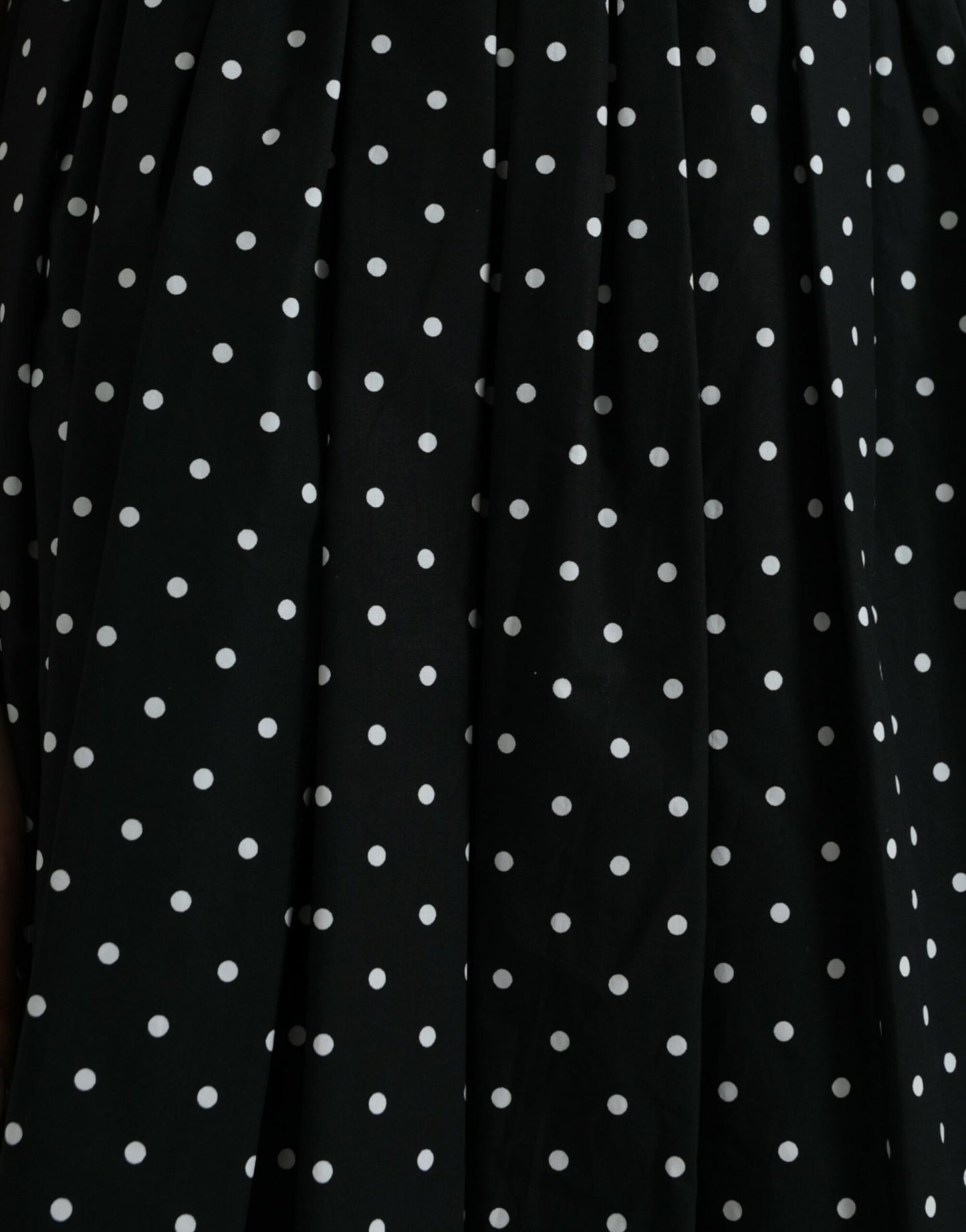 Dolce & Gabbana Polka Dot Knee-Length Couture Skirt