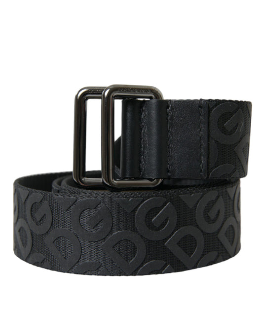 Dolce & Gabbana Elegant Black Leather-Blend Belt