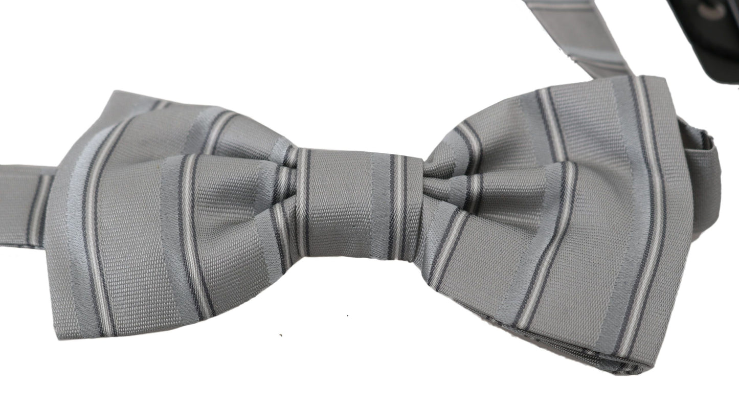 Dolce & Gabbana Elegant Silk Gray Tie