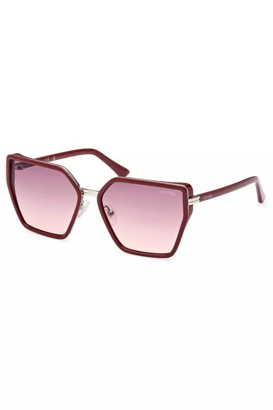 Guess Jeans Hexagonal Chic Pink Sunglasses