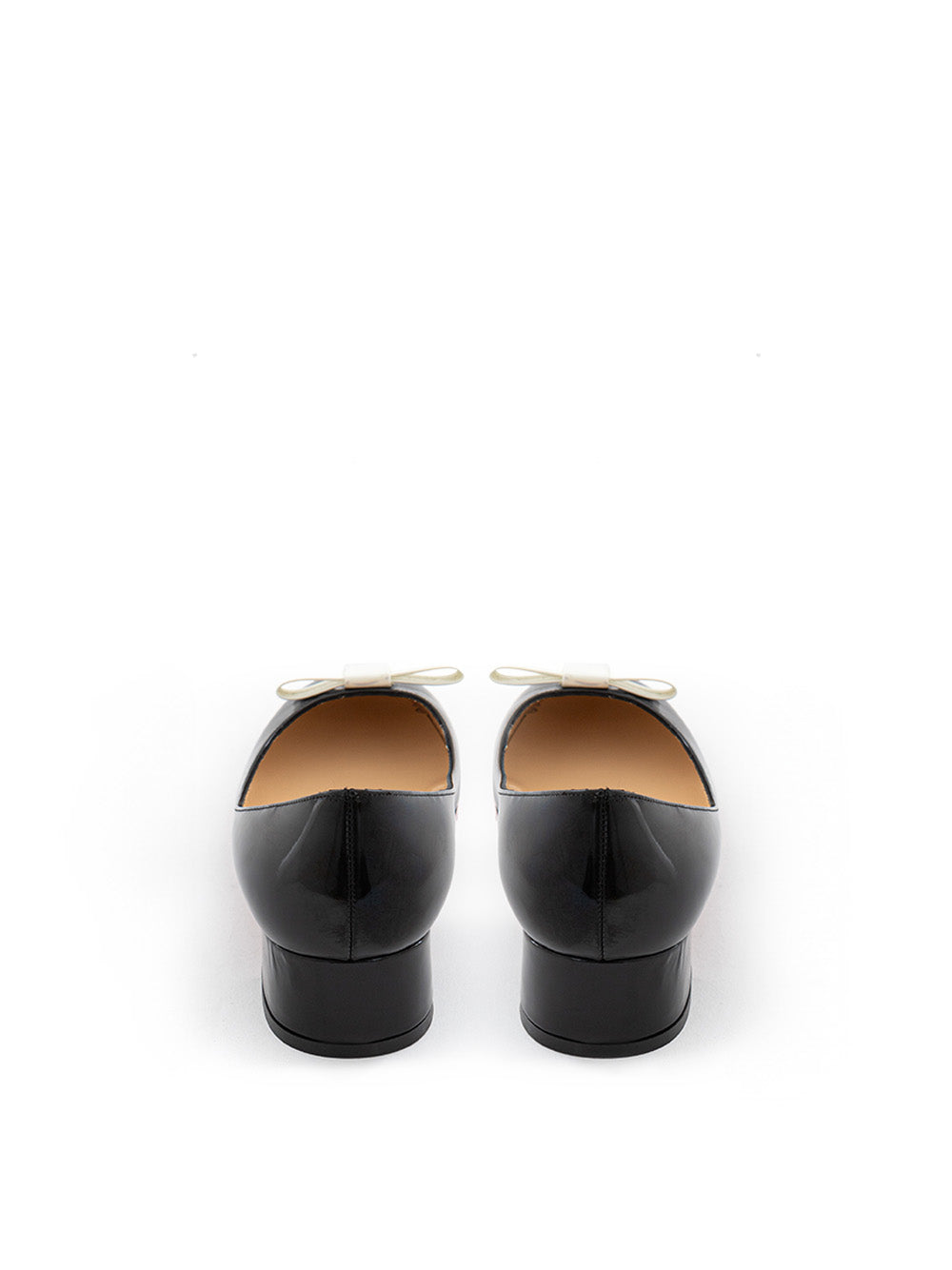 Christian Louboutin Elegant Black Patent Leather Ballet Flats