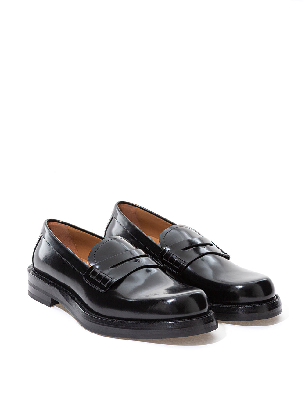 Dior Elegant Black Leather Loafers for Men