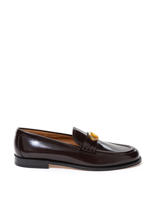 Dior Elegant Granville Brown Leather Loafers