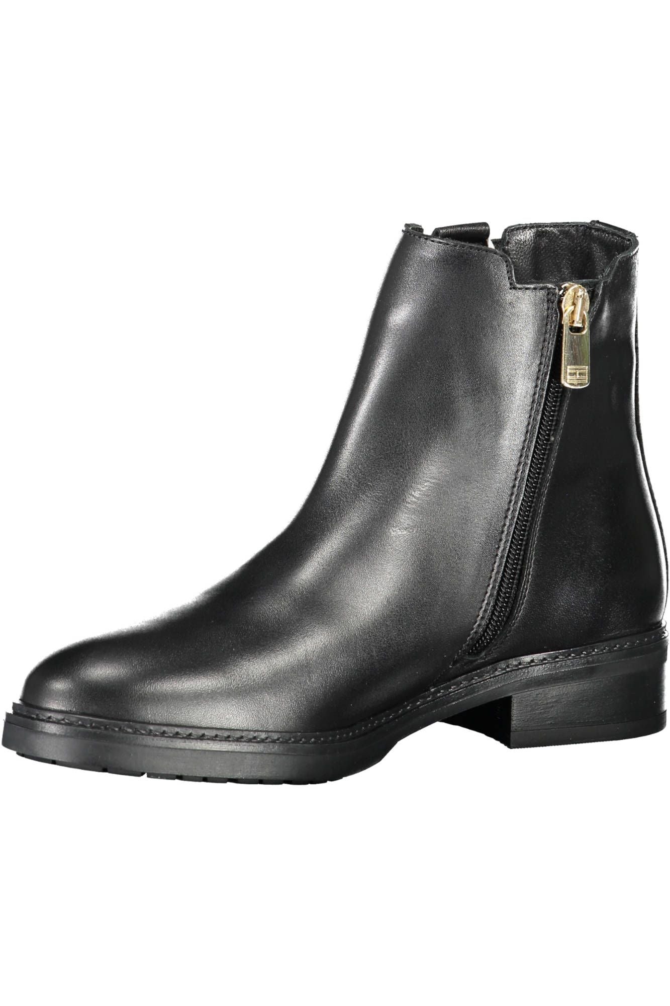 Tommy Hilfiger Chic Ankle Boot with Contrast Detailing and Side Zip
