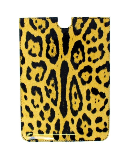 Dolce & Gabbana Chic Leopard Print Tablet Case