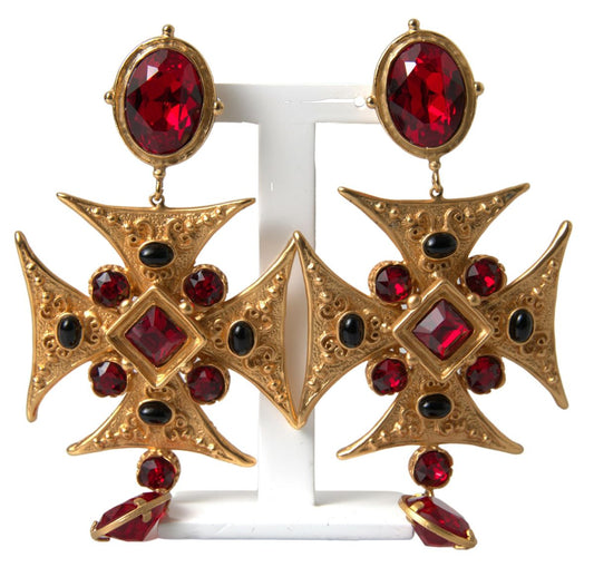 Dolce & Gabbana Opulent Gold-Toned Clip-On Earrings