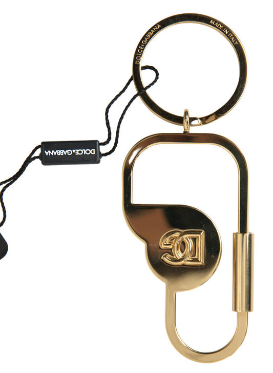 Dolce & Gabbana Elegant Gold Metal Keychain Accessory