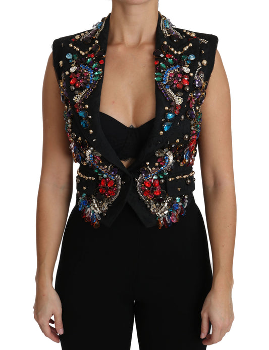 Dolce & Gabbana Enchanted Sicily Crystal-Embellished Vest