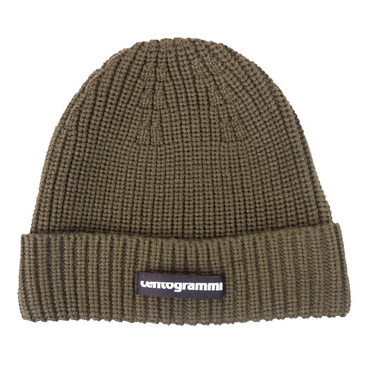 Centogrammi Unisex Wool Blend Cap with Contrasting Logo