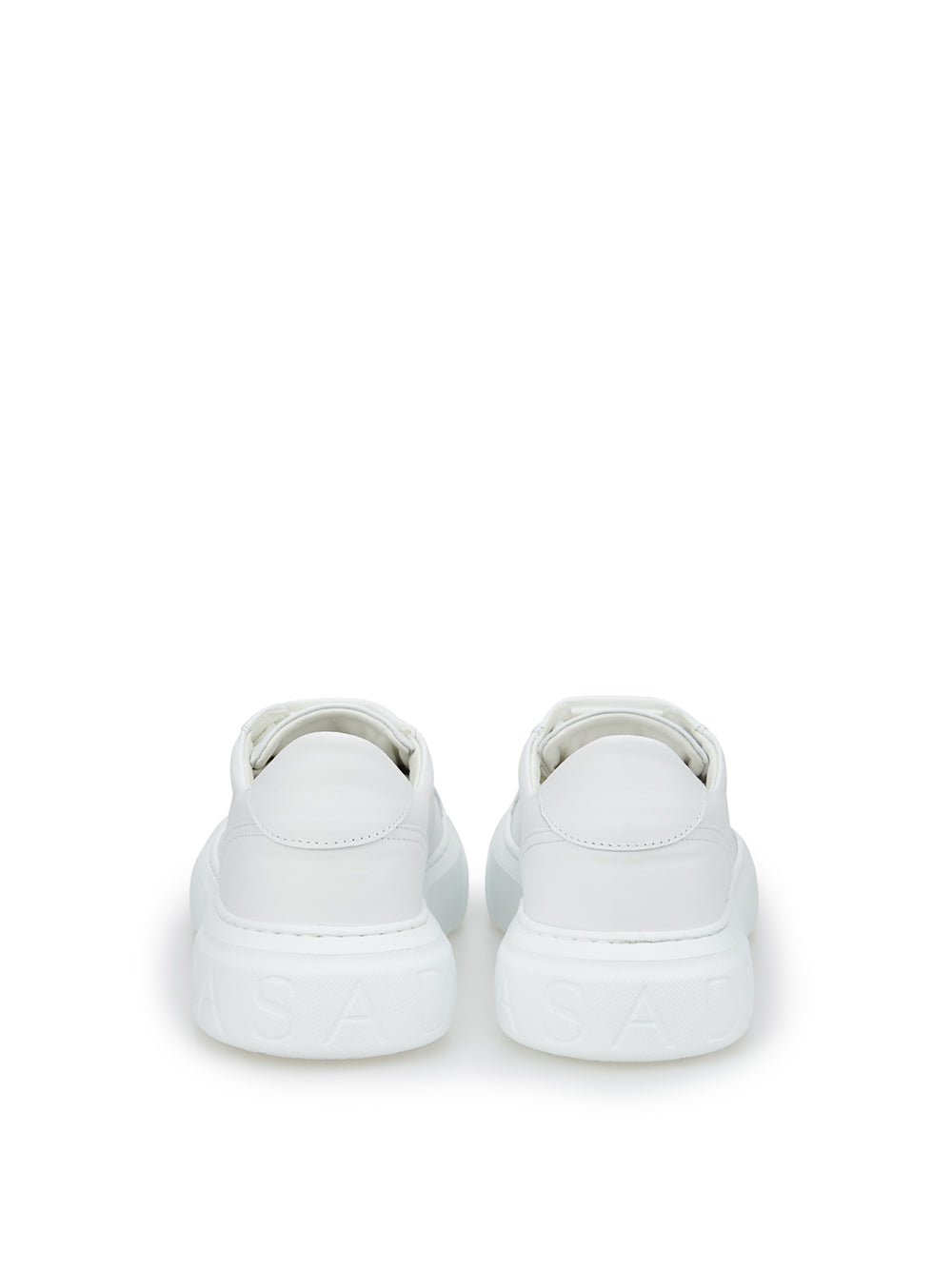 Casadei Elevated White Nappa Leather Off-Road Sneakers