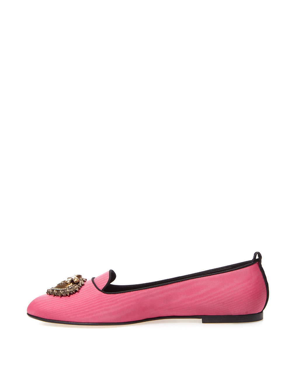 Dolce & Gabbana Elegant Pink Satin Ballerina Flats