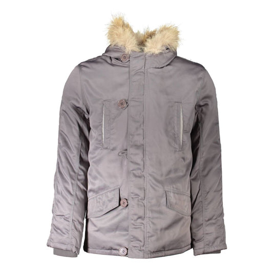 2 Special Gray Polyester Jackets & Coat