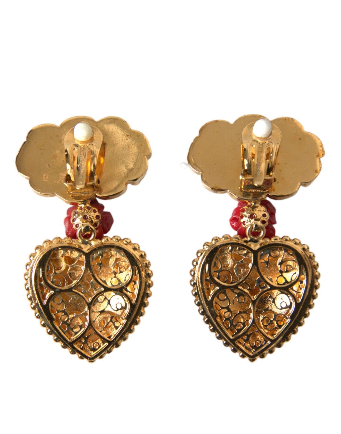 Dolce & Gabbana Multicolor Crystal Embellished Clip-on Earrings