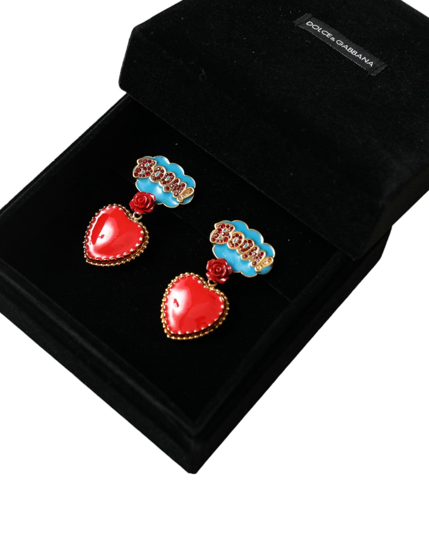 Dolce & Gabbana Multicolor Crystal Embellished Clip-on Earrings