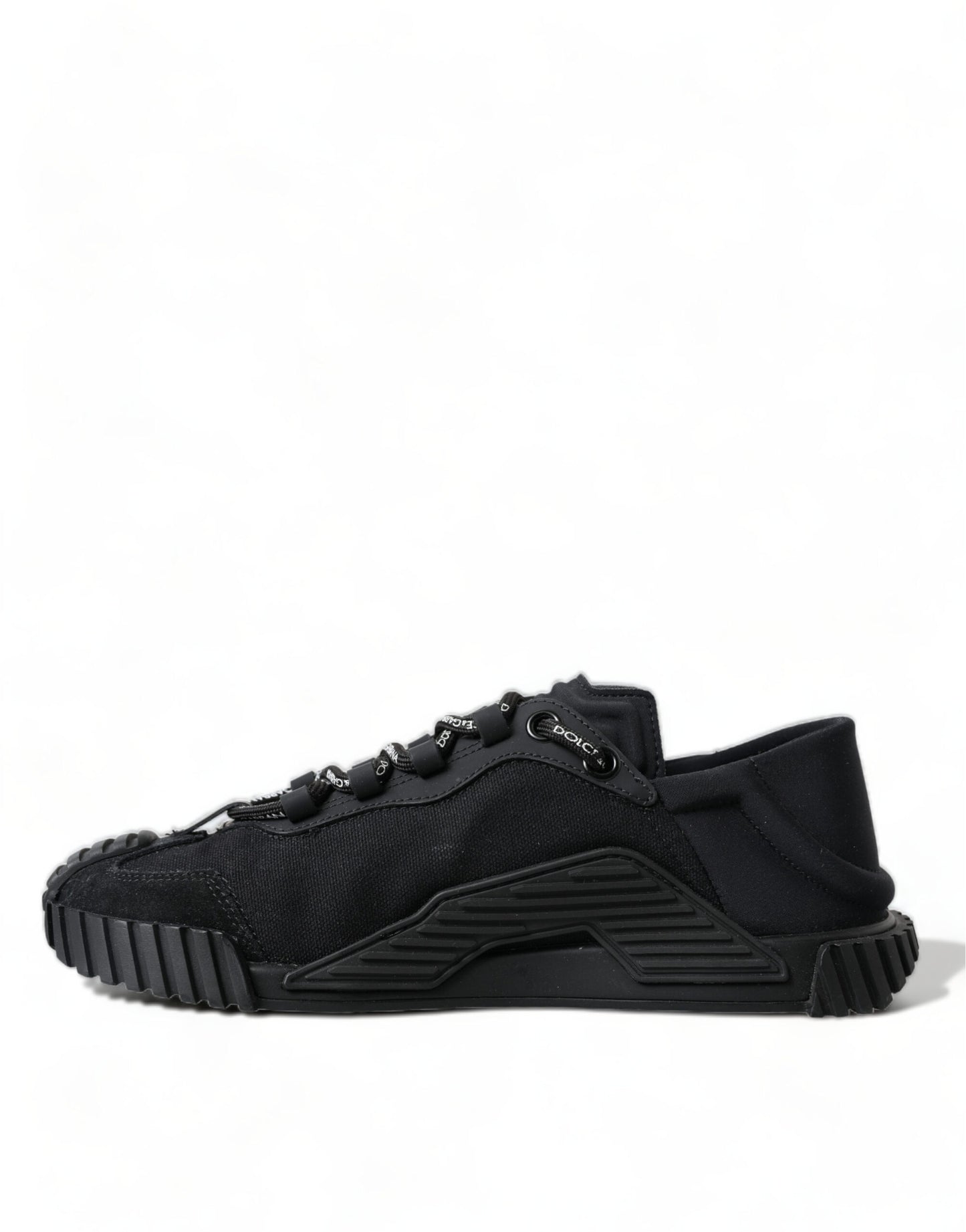 Dolce & Gabbana Elegant Black NS1 Lace-Up Sneakers