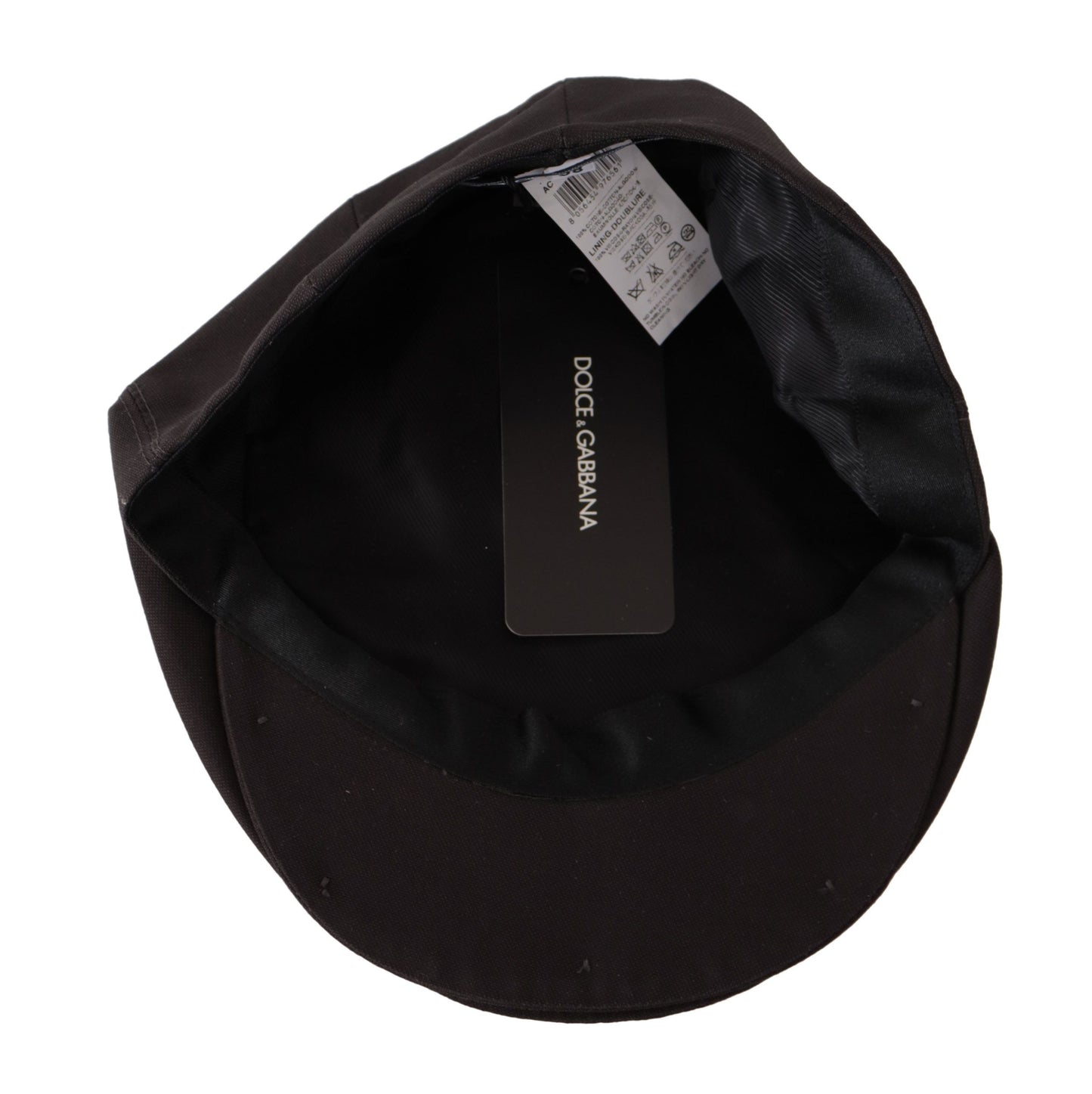Dolce & Gabbana Elegant Brown Newsboy Hat