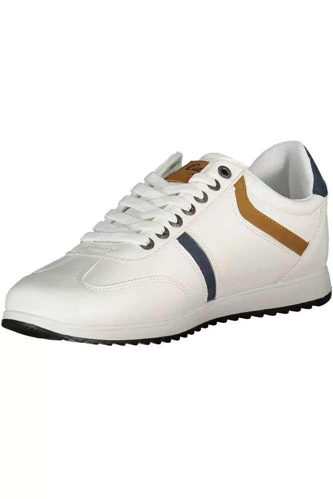 Carrera Eco-Leather Lace-Up Sneakers with Contrast Detail