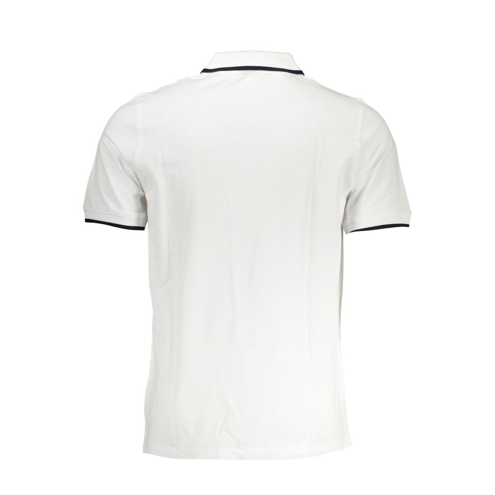 K-WAY Chic White Contrast Detail Polo Shirt