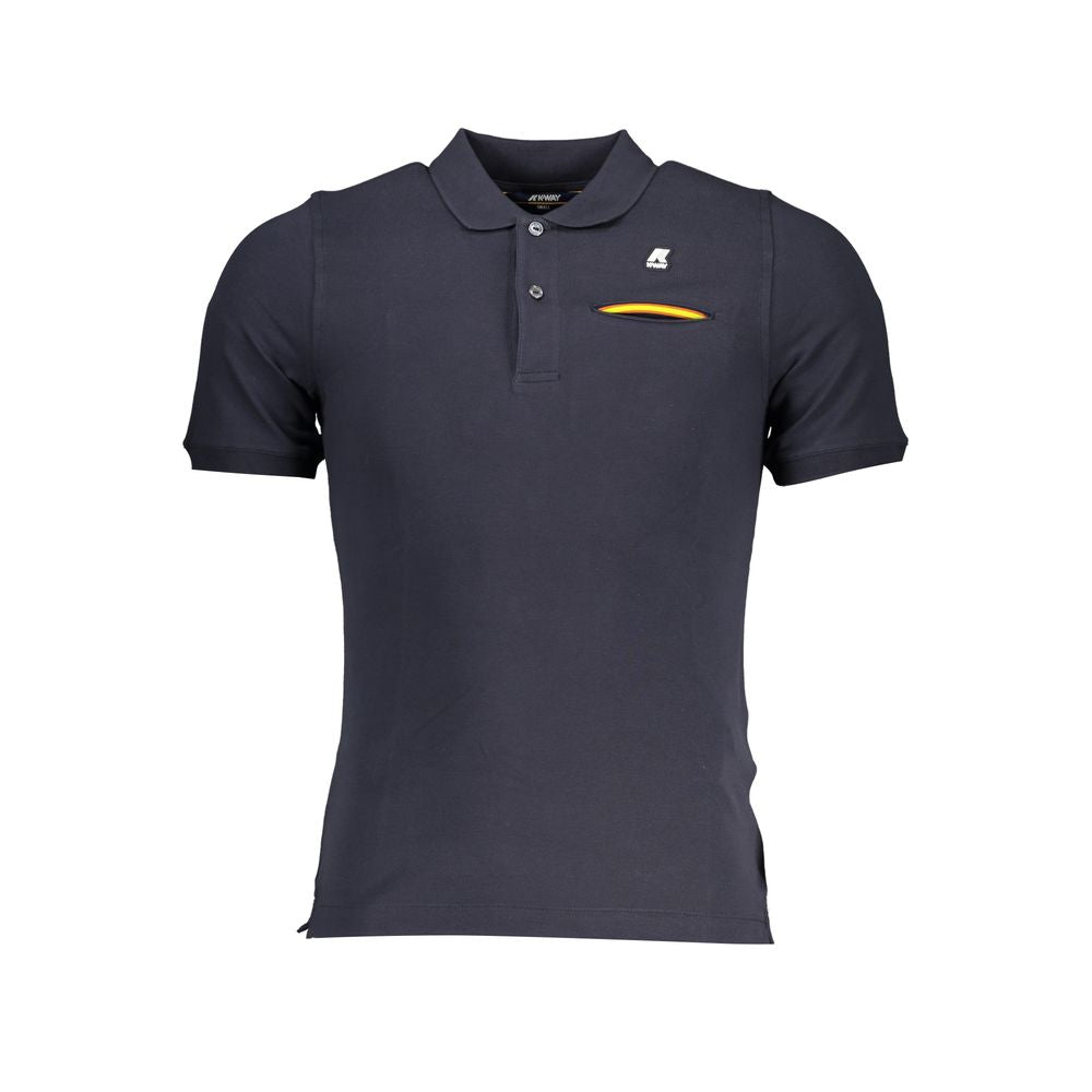 K-WAY Chic Contrast Detail Polo with Sleek Applique