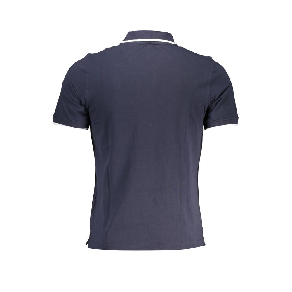 K-WAY Chic Blue Contrast Detail Polo