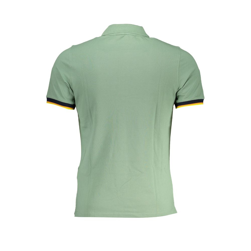 K-WAY Chic Green Polo with Contrast Accents
