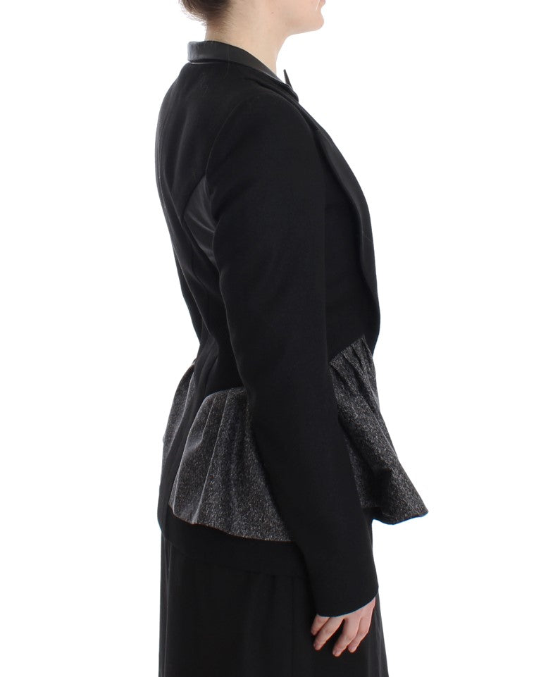 KAALE SUKTAE Elegant Monochrome Zippered Blazer Jacket