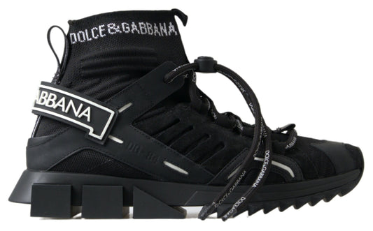 Dolce & Gabbana Elegant Black Sorrento Slip-On Sneakers