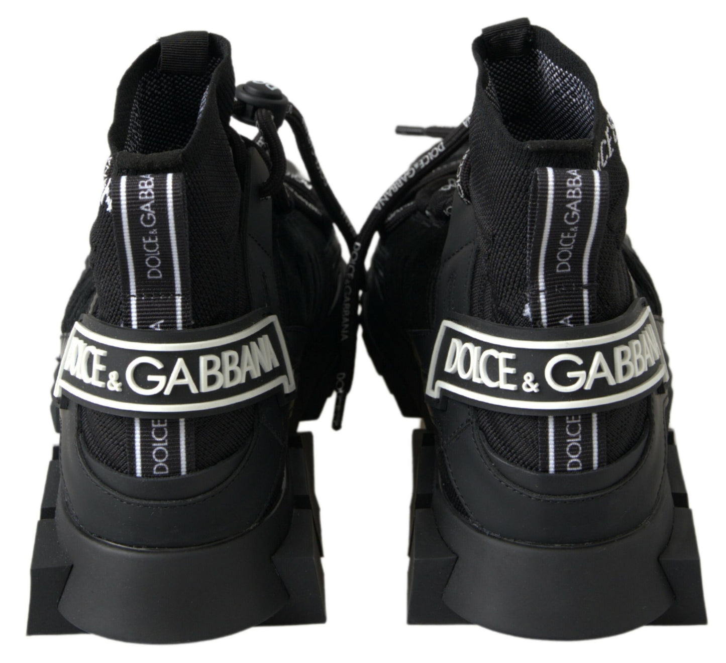 Dolce & Gabbana Elegant Black Sorrento Slip-On Sneakers