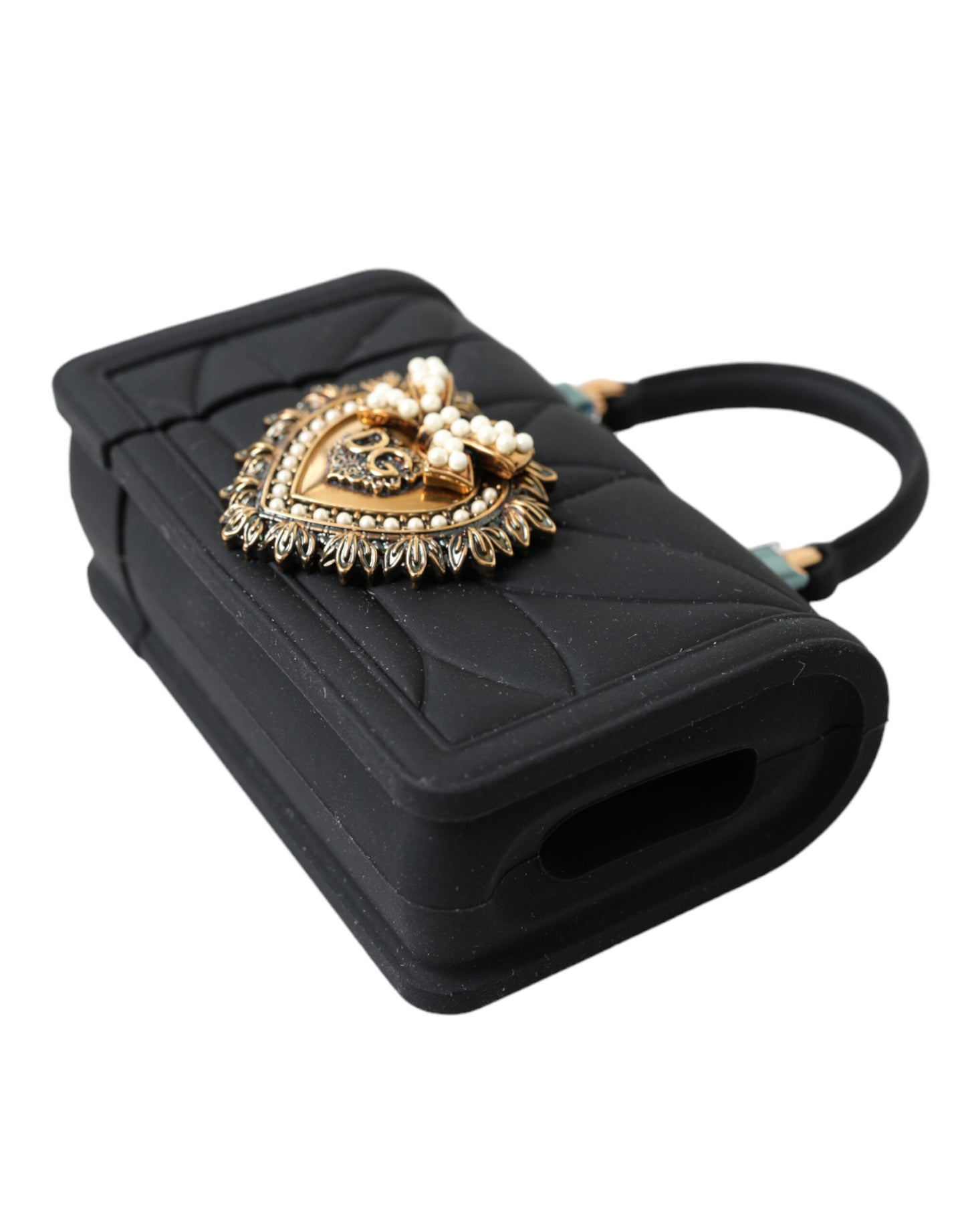 Dolce & Gabbana Exquisite Quilted AirPods Case with Chain Strap