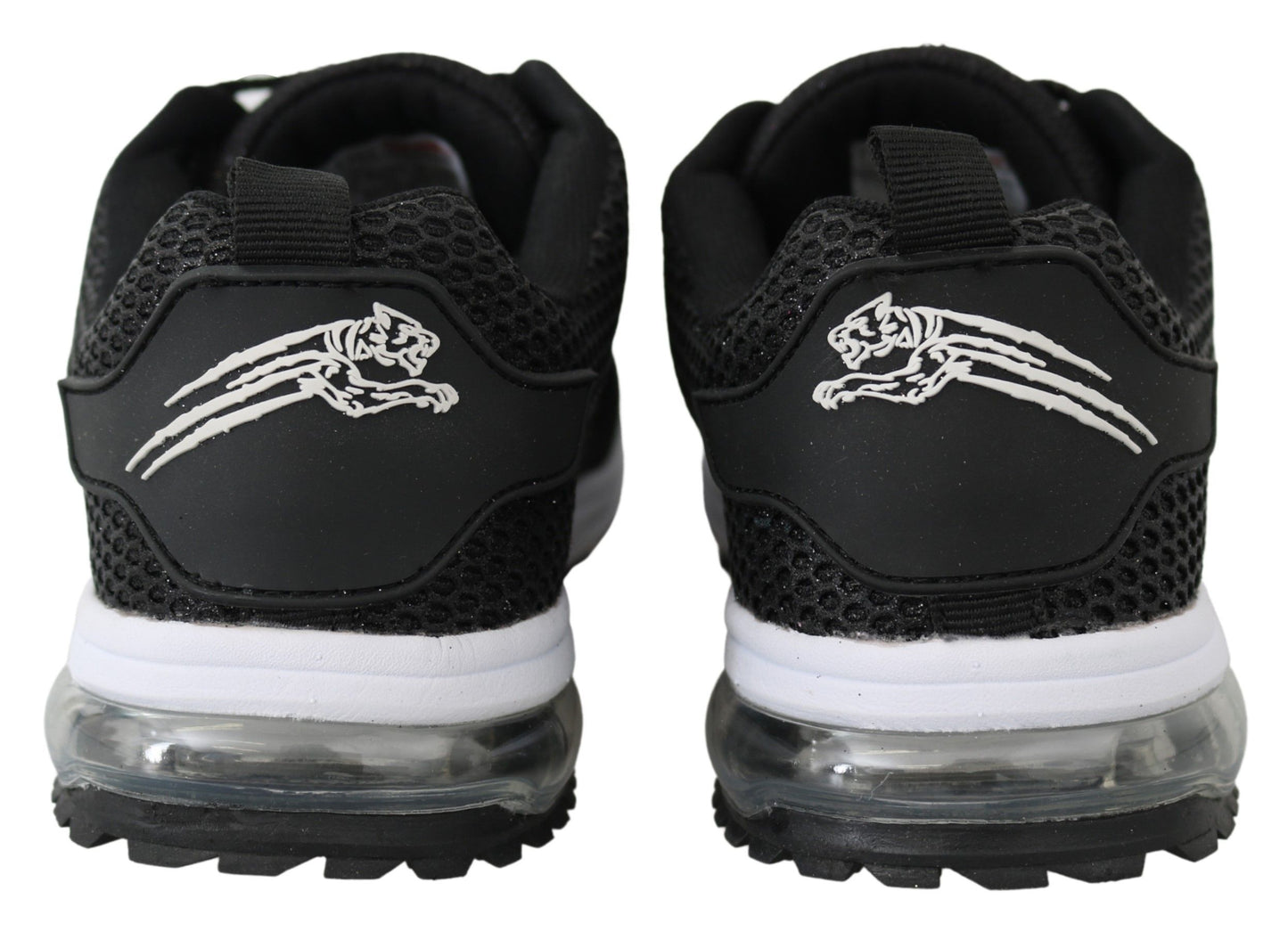 Plein Sport Black Polyester Gretel Sneakers Shoes