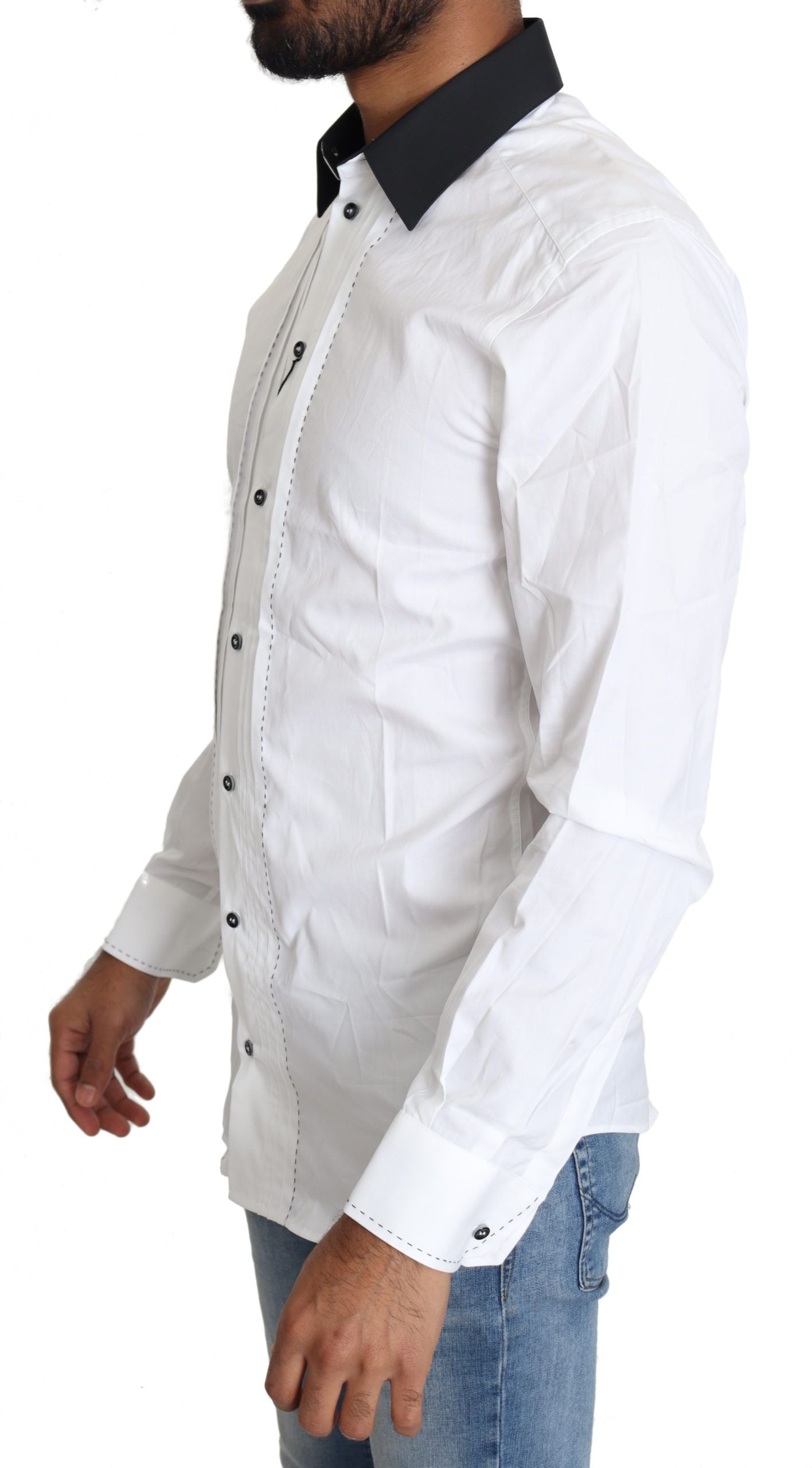 Dolce & Gabbana Elegant White Slim Fit Dress Shirt