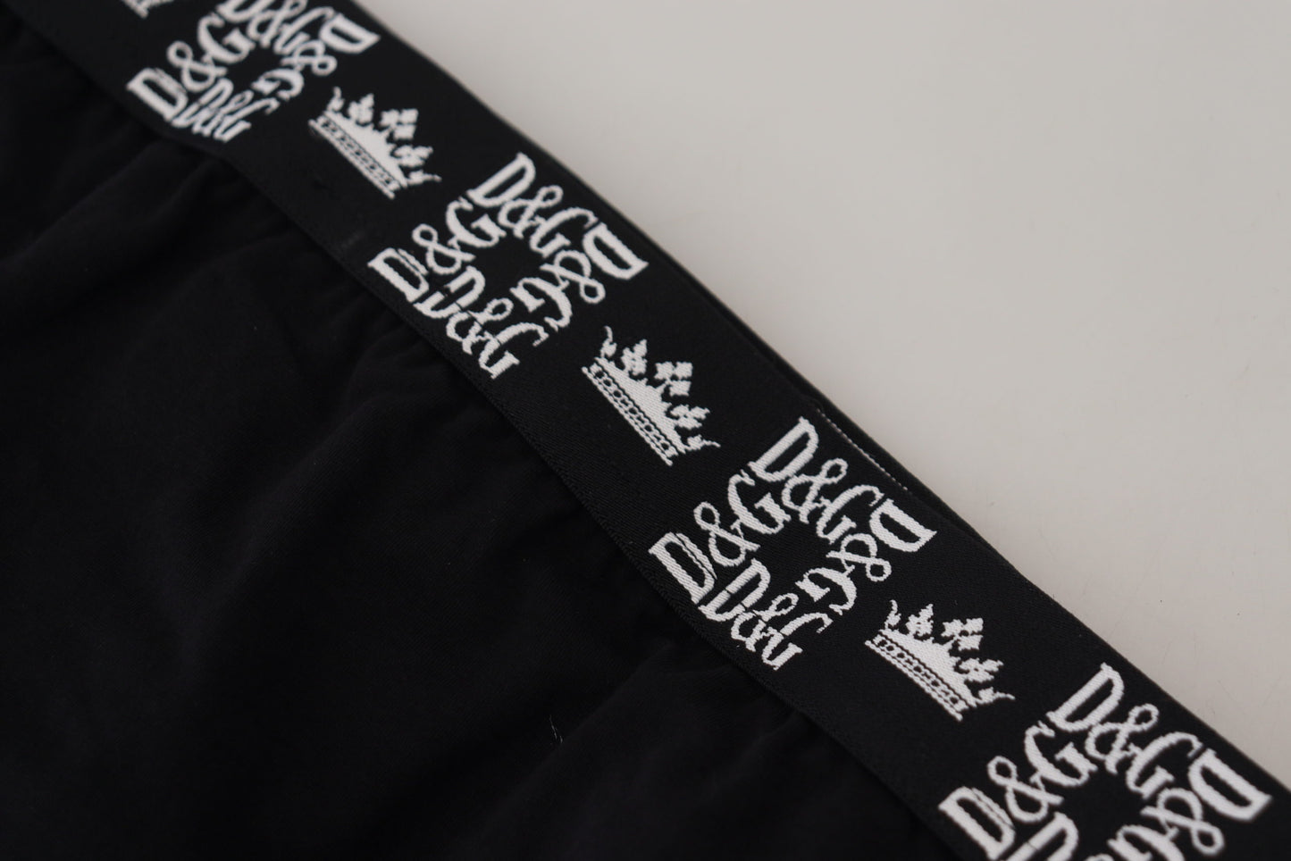 Dolce & Gabbana Elegant Black Designer Briefs with Logo Waistband