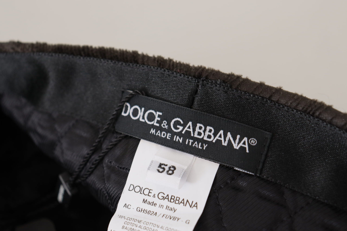 Dolce & Gabbana Elegant Brown Newsboy Cap - 100% Cotton
