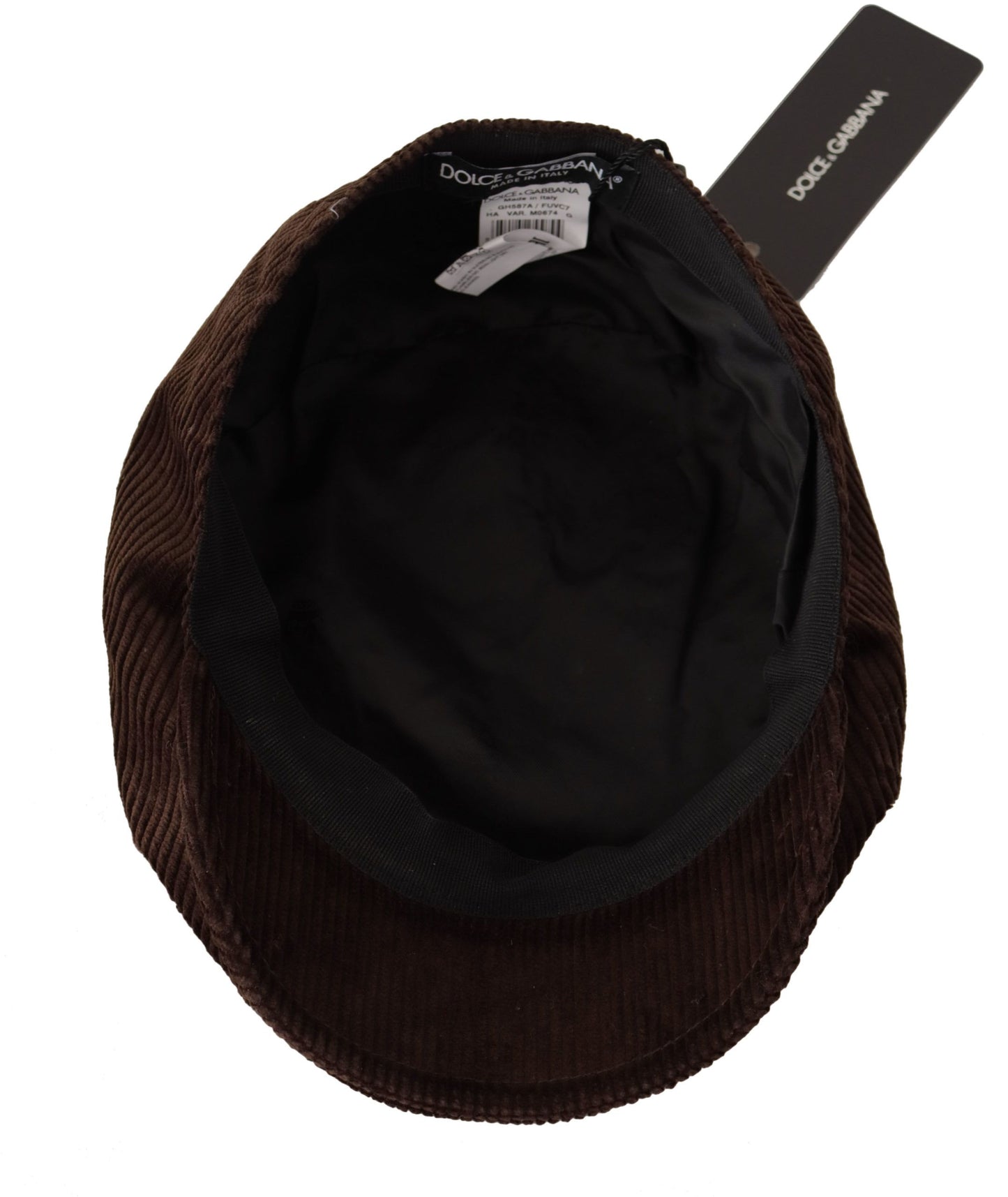 Dolce & Gabbana Elegant Cotton Newsboy Hat in Rich Brown