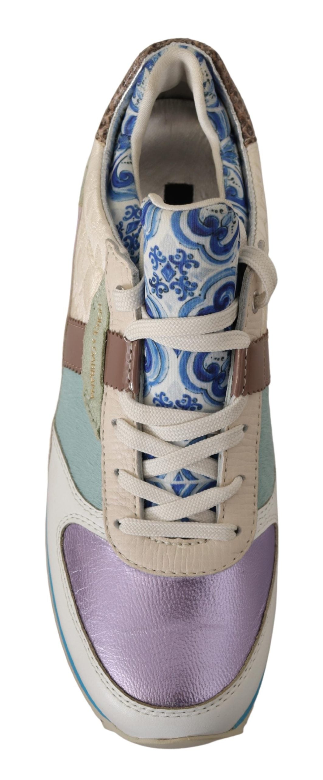 Dolce & Gabbana Elegant Multicolor Patchwork Sneakers