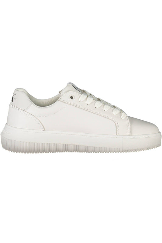 Calvin Klein Eco-Conscious White Sneakers with Logo Detail