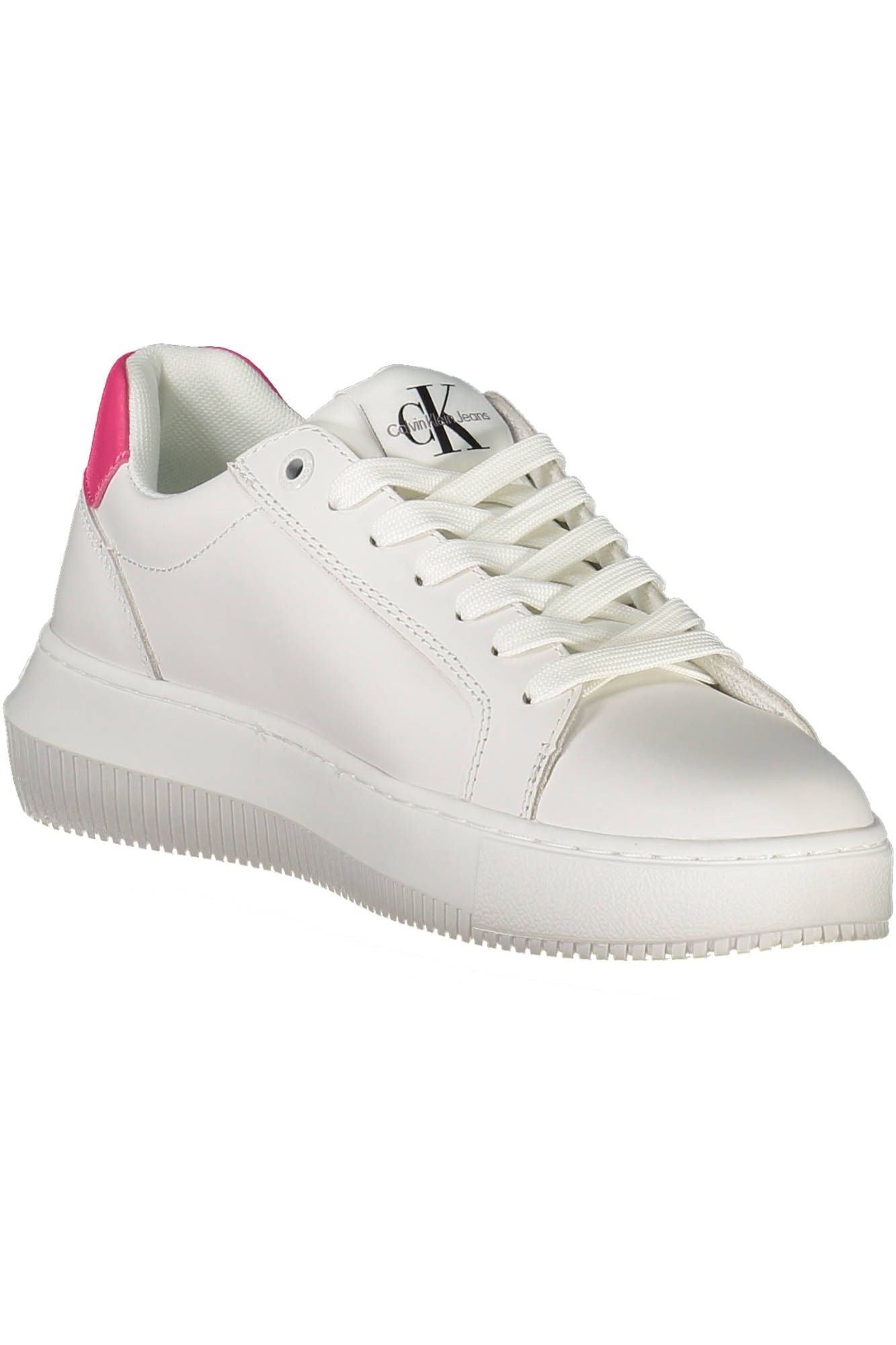 Calvin Klein Eco-Conscious White Sneakers with Logo Accent