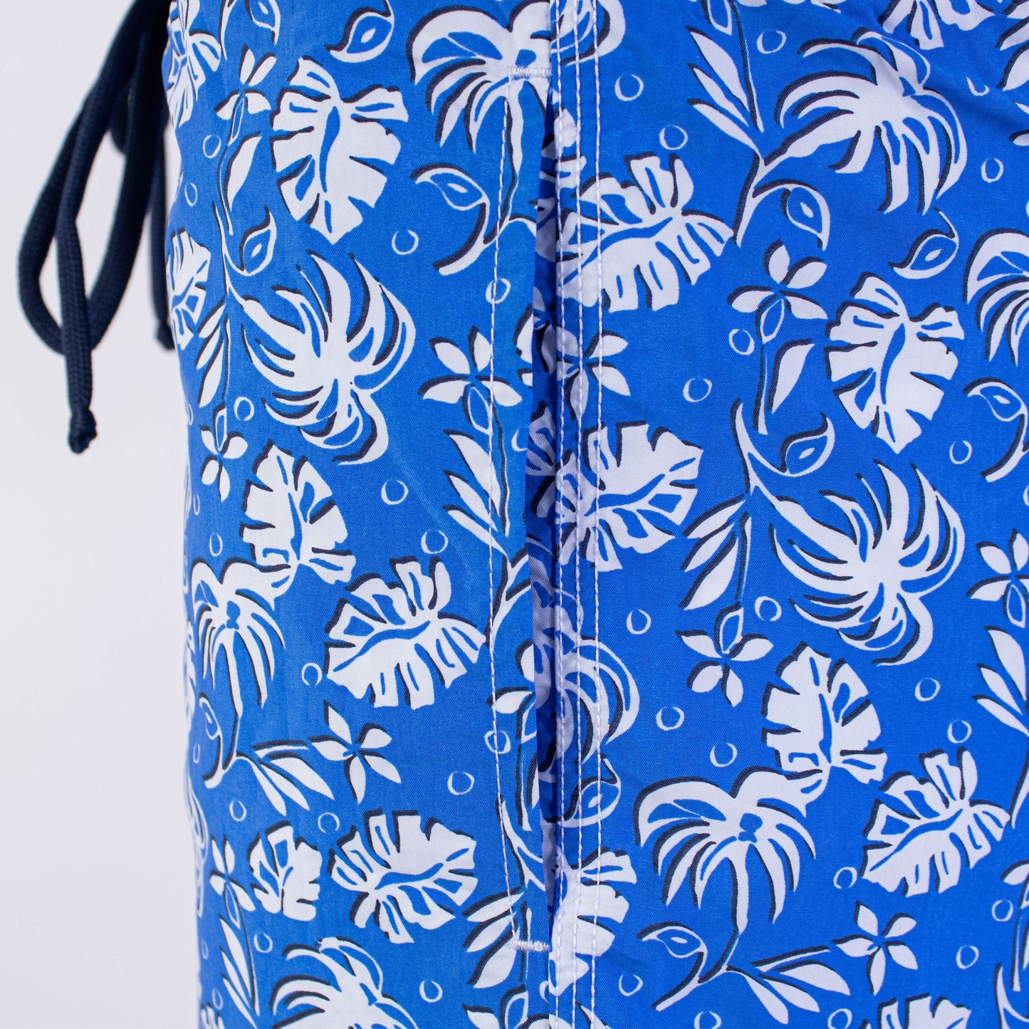 Malo Elegant Blue Leaf Print Swim Shorts