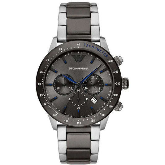 Emporio Armani Elegant Chronograph Steel Watch