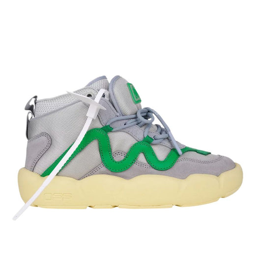 Off-White Chic Tech-Fabric and Suede Sneakers