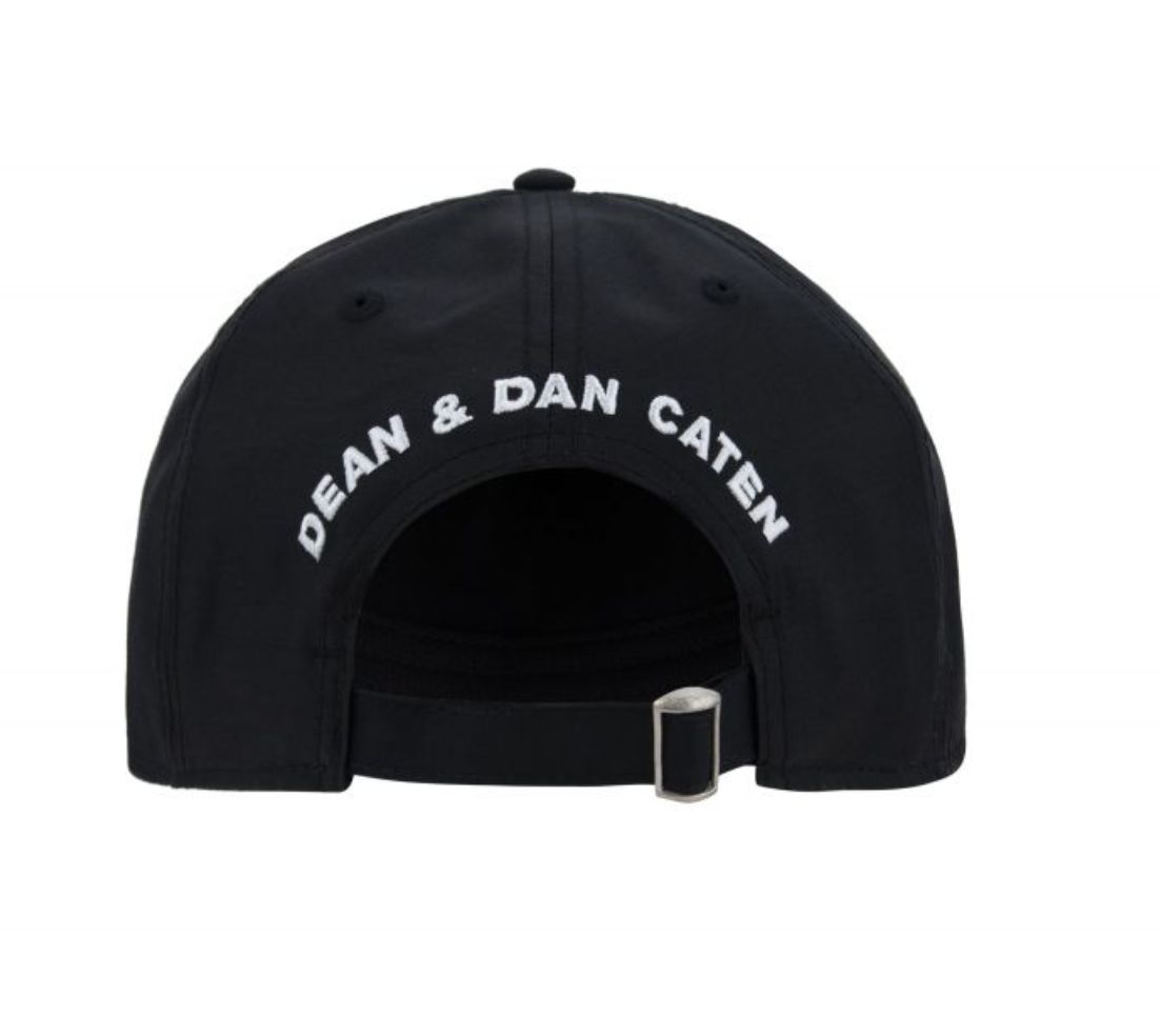 Dsquared² Embroidered Wool Silk Black Cap