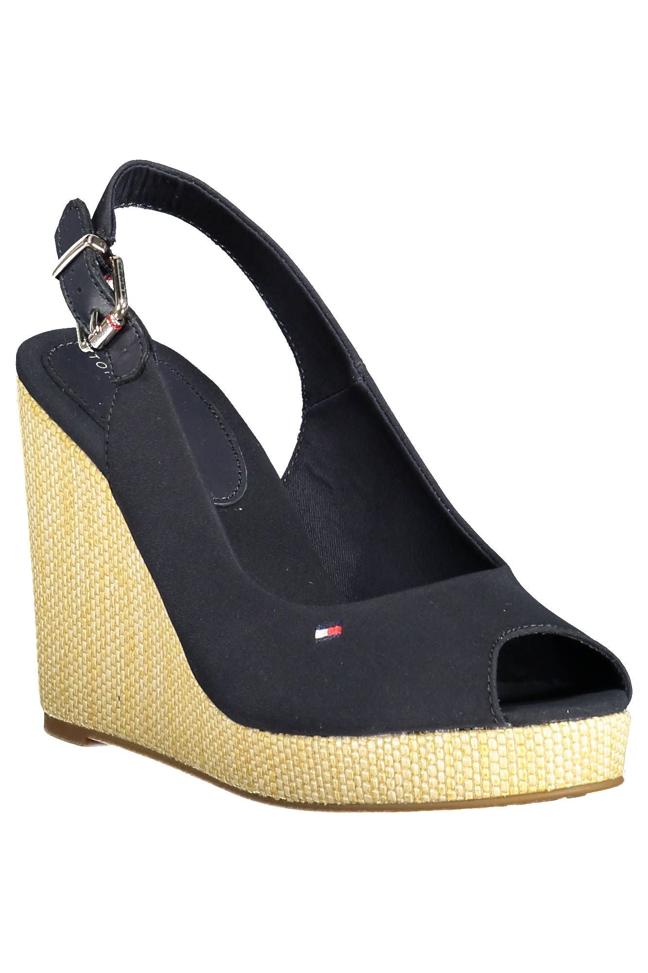 Tommy Hilfiger Chic Embroidered Wedge Sandals in Blue