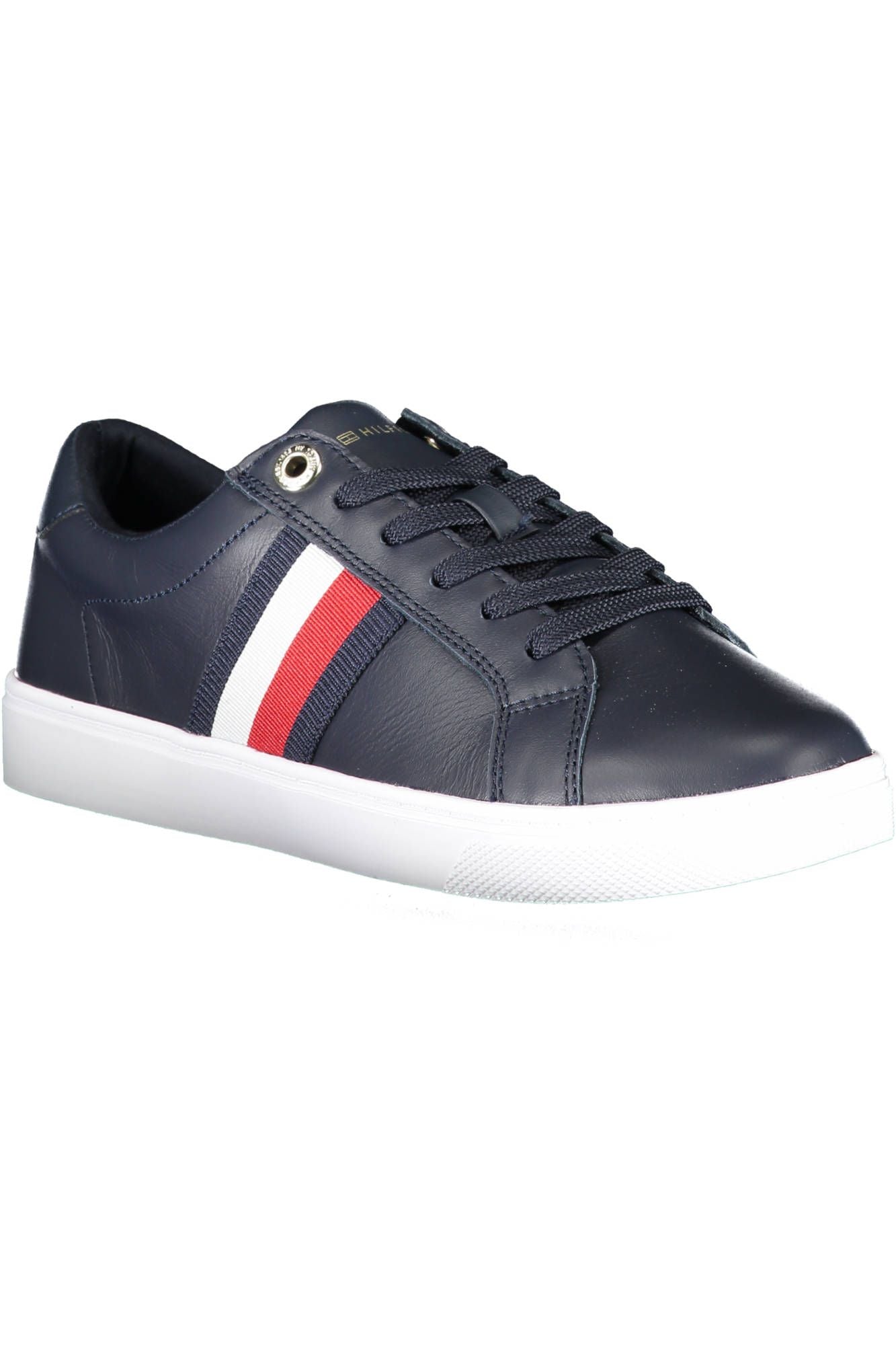 Tommy Hilfiger Chic Blue Lace-up Sneakers with Logo Accent