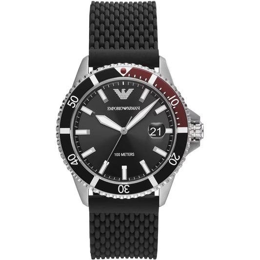 Emporio Armani Elegant Quartz Steel Timepiece for Men